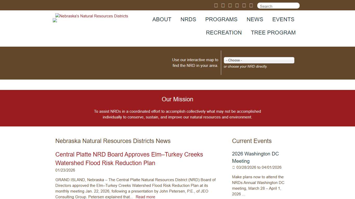 Nebraska's Natural Resources Districts Protecting Lives Protecting Property Protecting the Future